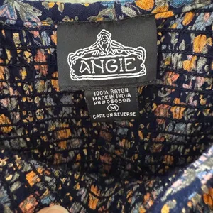 Angie Long Sleeve Floral Crop Top Medium thumbnail 4