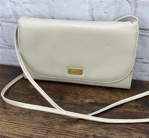 Stone Mountain‎ Cream Crossbody Wallet/Purse Gold Hardware With Check Book thumbnail 1