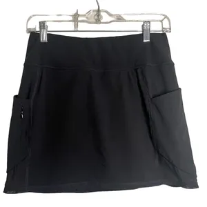 Athleta Black Athletic Skort With Pockets‎ XS thumbnail 2