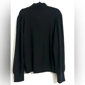 NWT J. Crew Brushed Ribbed Puff Sleeve Mockneck Sweater XL thumbnail 2