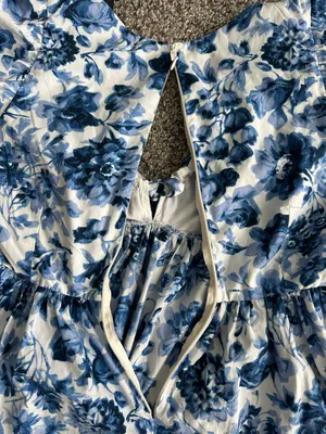 Cinch-Front Poplin Mini Dress thumbnail 4