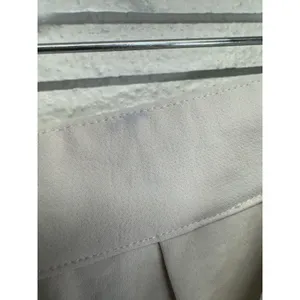 Abercrombie & Fitch Wide Leg Long Trouser Casual Pants Sz 14 High Rise Cream thumbnail 6