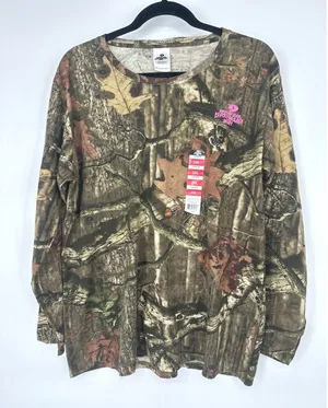 Mossy Oak Shirt Women 2XL Camo Breakup Infinity Long Sleeve Tee Outdoors Hunting thumbnail 1