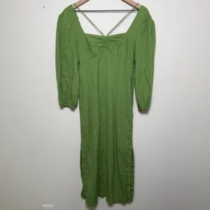 Anthropologie Maeve Women Midi Dress‎ 0 Green Square Neck Cottage Prairie thumbnail 3