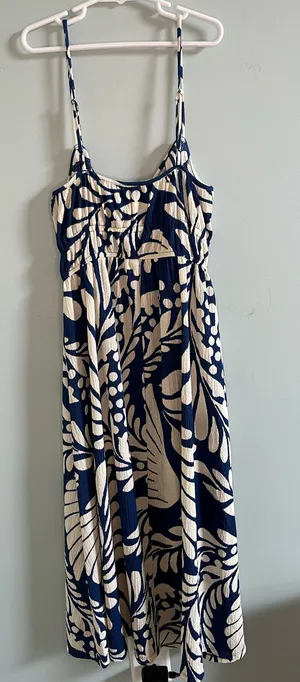 H&M Blue Midi Sundress thumbnail 1