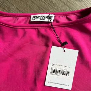 Princess Polly Arazia Cinched Short Sleeve Top Berry thumbnail 4