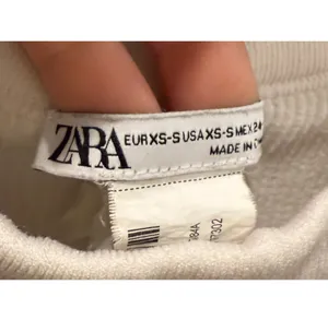 ZARA Racer Back Rib Antique White Crop Top thumbnail 2