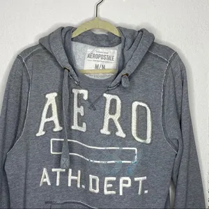 Aeropostale Pullover Hoodie Gray thumbnail 6