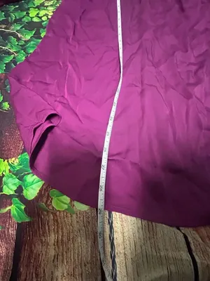 NWT J. Jill Satin Smocked A line Top In Pink Saphire Size L thumbnail 4