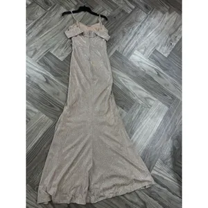 Windsor Juniors 5 Cold-Shoulder Mermaid Glitter Formal Dress thumbnail 8
