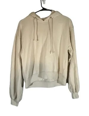 Abercrombie & Fitch Women’s Beige Hooded Pullover Sweatshirt Long Sleeve Size XS thumbnail 1