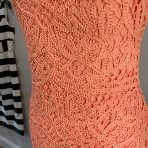 Lilly Pulitzer Neon Orange Crochet‎ Lace Jaimie Shift Sheath Dress Jamie Size S thumbnail 6
