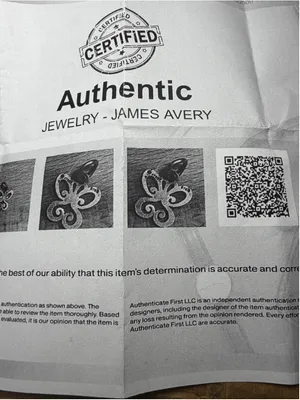 James Avery Sterling Silver Retired Spring Butterfly Charm COA thumbnail 7