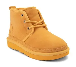 UGG Women's Yellow Suede Ankle Booties thumbnail 1