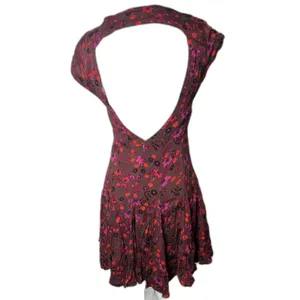 Free People It Takes Two Floral Open Back Wrap Dress, Plum Combo size M thumbnail 8