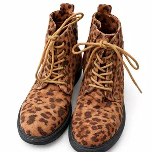 Billabong Leopard Print Lace and Zip Booties thumbnail 1
