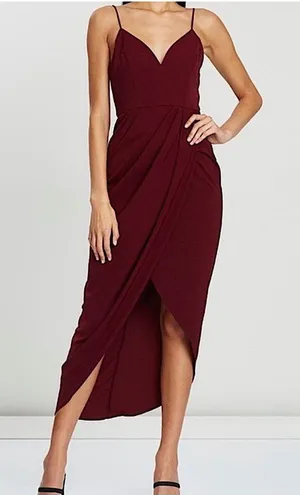 Women's Spaghetti Strap Ruched Midi Dress thumbnail 1