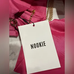 NWT Nookie Strapless Reese Bow Mini Dress‎ in Pink Sz XS $289 thumbnail 4