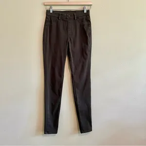 Uniqlo Legging Pants, Olive Green thumbnail 2