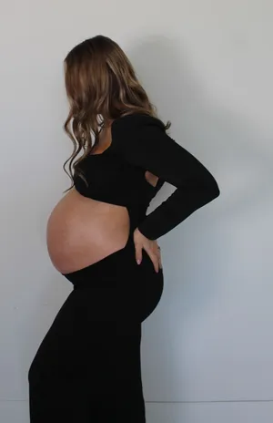 Maternity cutout dress Black Size M thumbnail 1