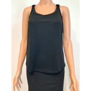 WHBM small ribbed knot strap shimmer tank blouse top TS 3376 thumbnail 7