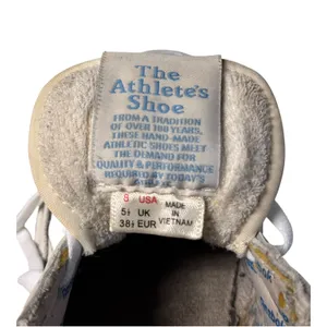 Reebok Women’s Club C 85 Chalk/Sky Blue Leather Sneakers Sz 8 38.5 Well Worn thumbnail 6