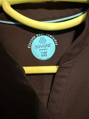 Scrub Top Black Size XXS thumbnail 2
