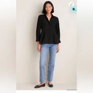 New With Tags Tuckernuck Pomander Place Black Aspen Blouse Sz M thumbnail 5