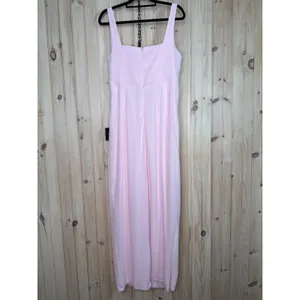 NWT Lulus Glamorous Disposition Light Pink Ruched Maxi Dress Bridesmaid Size XL thumbnail 6