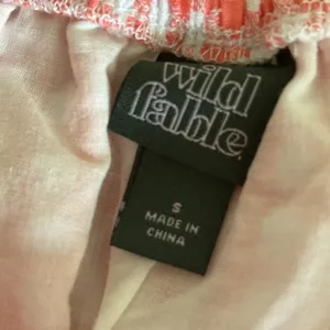 NWT Wild Fable Gingham Spaghetti Strap Mini Tiered Ruffle Dress Size Small thumbnail 9