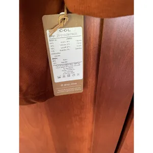 OGL Sweater Turtleneck Built in Bra Orange Size Large NEW thumbnail 6