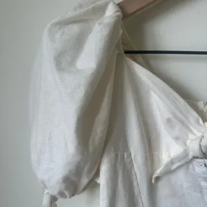 FOR LOVE AND LEMONS Macaroon Puff-sleeve Mini Dress In White XS thumbnail 3