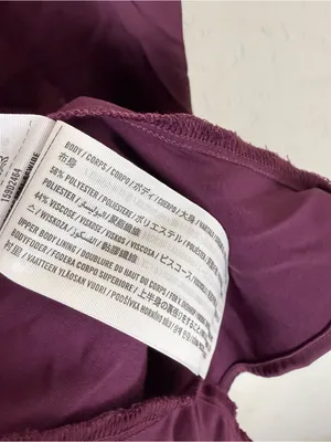 Abercrombie Emerson Satin dress in Wine thumbnail 4