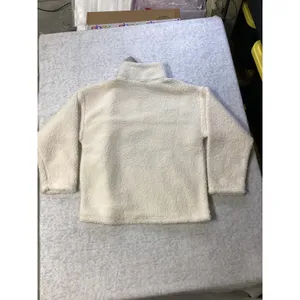 Disney Mickey Mouse Winter Sports Sherpa Fleece Quarter Zip Pullover Off White S thumbnail 5