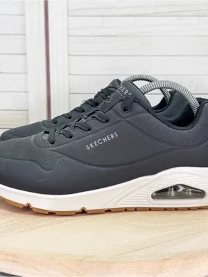 Skechers Uno Nightshades Air Cushion Sneakers Black Womens Size 9.5 73690W thumbnail 3