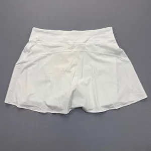 Lululemon Pace Rival Skirt Tall White Tennis Running Skort Size‎ 8 LW8AJGS thumbnail 9
