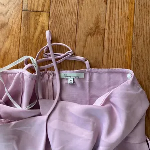 The Clothing Company pink mauve pastel purple cowl neck wrap bow formal mini dress thumbnail 4