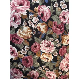 Vintage 90s All That Jazz Rose Floral Open Cross Back Maxi Dress Dark Romantic thumbnail 9