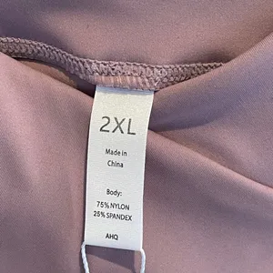 NWT Lemonsky Flare Yoga Pants w/ Crossover Waist, Brown and Purple, 2X thumbnail 9