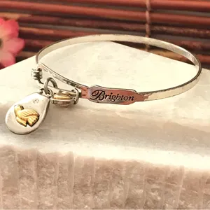 Brighton Bangle Bracelet with Dove Charm thumbnail 6