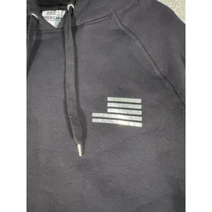 Good American "The Icon" Black Metallic Hoodie Heavy Cotton‎ Woman's 0/0 XS/S thumbnail 2
