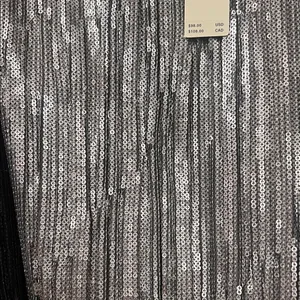 Anthropologie Metallic Silver‎ Ruffle Cami size 6 thumbnail 3
