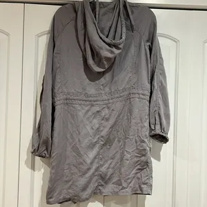 Lululemon Womens City‎ Stroll Lightweight Jacket Size 6 Silverscreen Tencel thumbnail 6
