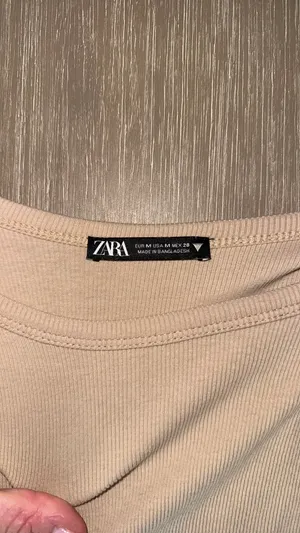 ZARA Tank Crop Ribbed thumbnail 3