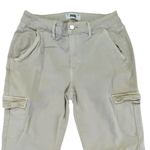 PAIGE Women's‎ Size 27 Beige Cargo Pants Straight Leg Cotton Blend Utility thumbnail 5