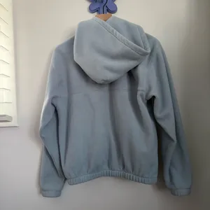 Aritzia 1 RARE Small TNA Polartec Fleece Full‎ Zip Hoodie Sweatshirt Icy Blue thumbnail 3