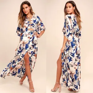 Lulu’s Loveliest of All Floral Lace-Up Maxi Dress thumbnail 2