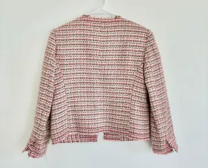 Walter Pink Plaid Tweed Cropped Blazer‎ thumbnail 2