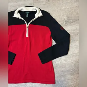 •Lauren Ralph Lauren• Vintage Quarter Zip Sweater thumbnail 2