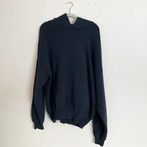Alo Yoga Scholar Hooded Sweater Navy L thumbnail 2